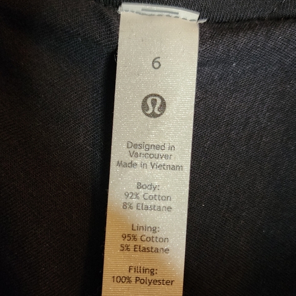 Lululemon Black Quilted Calm Jacket Size 6 Soft Cotton Athleisure Active Cozy - Picture 13 of 16